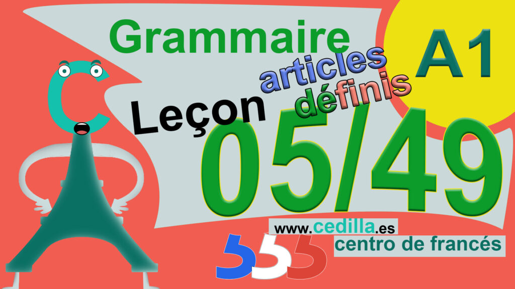 gramatica-a1-leccion-5-articules-définis